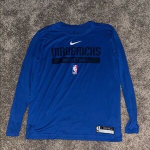Nike Blue Mavericks Basketball Shirt